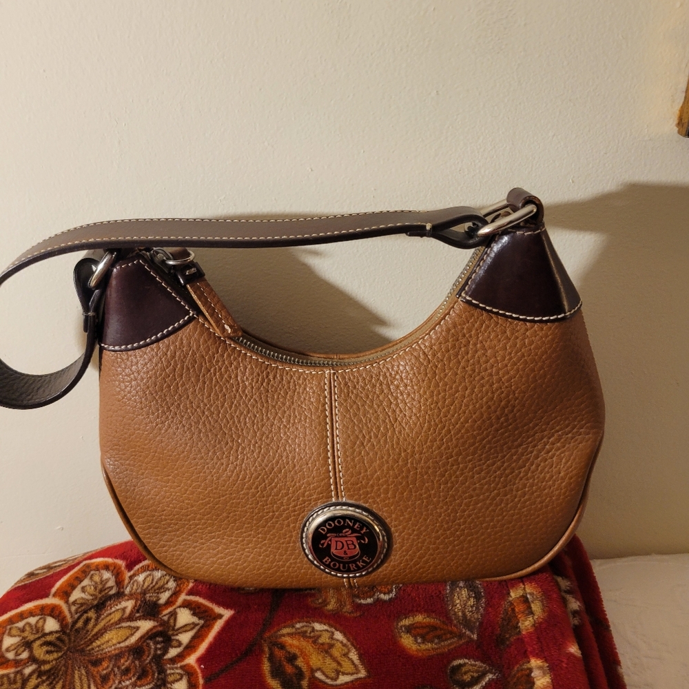 Dooney & Bourke small brown leather hobo.